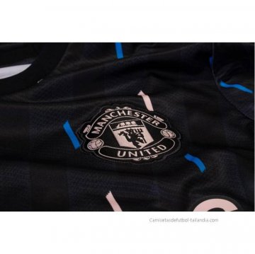 Camiseta Pre Partido del Manchester United 2022 Negro