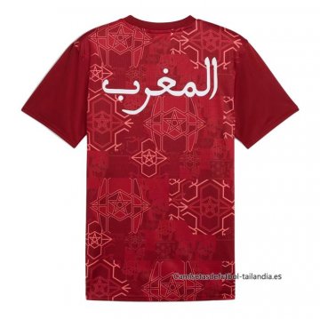 Camiseta Pre Partido del Marruecos 2024 Rojo