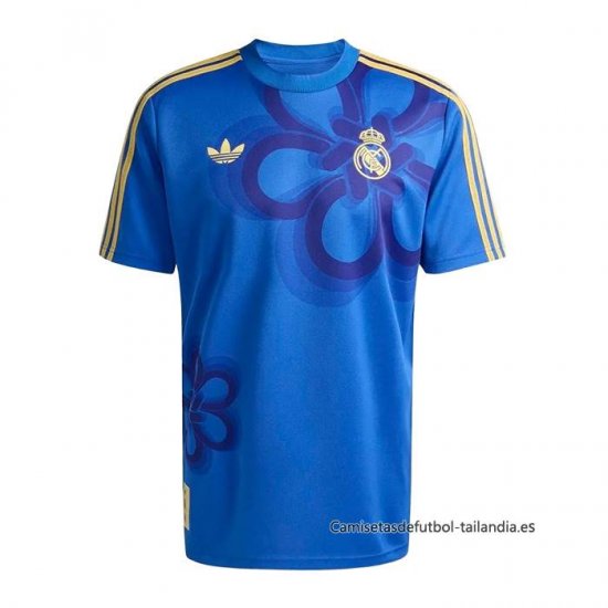 Camiseta Pre Partido del Real Madrid 2025-2026 Azul - Haga un click en la imagen para cerrar