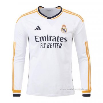 1ª Camiseta Real Madrid Manga Larga 2023-2024 1ª Camiseta Real Madrid Manga Larga 2023-2024