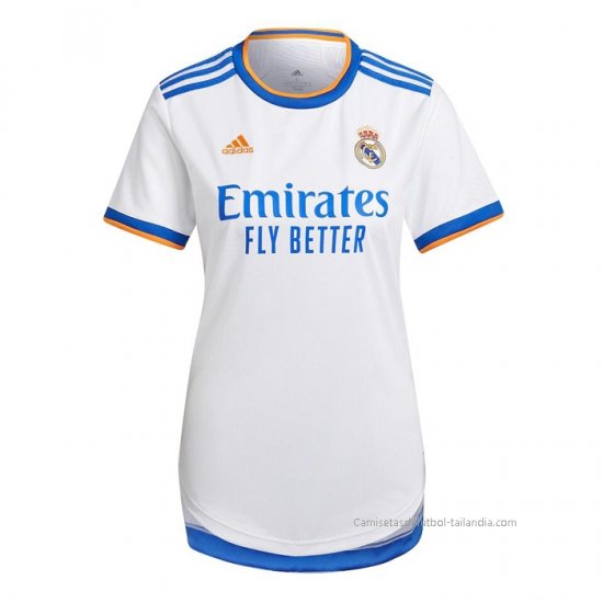1ª Camiseta Real Madrid Mujer 2021-2022 - Haga un click en la imagen para cerrar