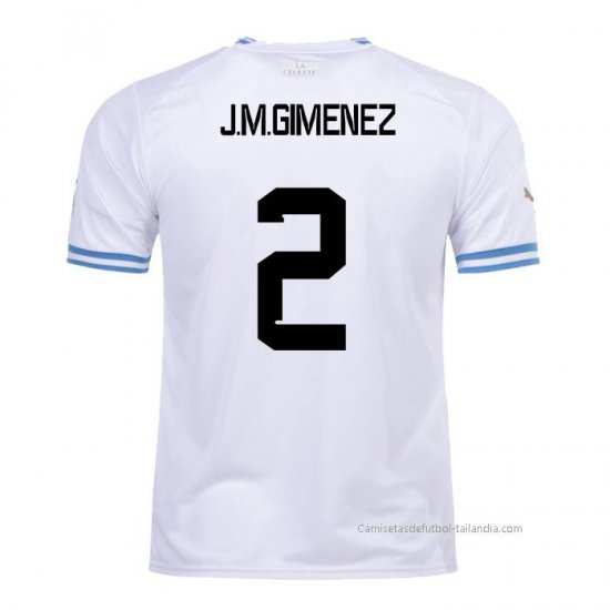 2ª Camiseta Uruguay Jugador J.M.Gimenez 2022 - Haga un click en la imagen para cerrar