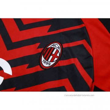 Camiseta de Entrenamiento AC Milan 2023-2024 Rojo y Negro