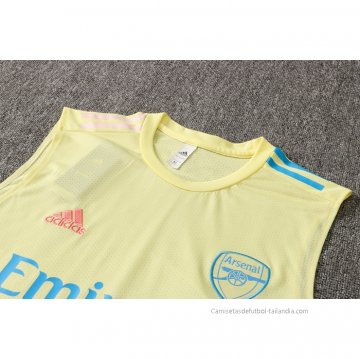 Camiseta de Entrenamiento Arsenal Sin Mangas 2021-2022 Amarillo