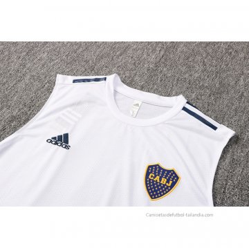 Camiseta de Entrenamiento Boca Juniors Sin Mangas 2021-2022 Blanco