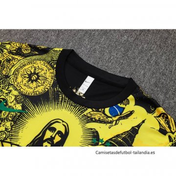Camiseta de Entrenamiento Brasil Jesus 2024-2025 Amarillo