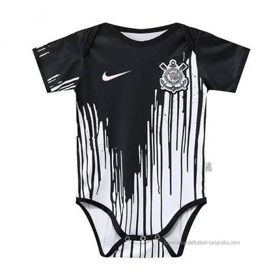 Camiseta de Entrenamiento Corinthians Bebe 2022 Negro y Blanco - Haga un click en la imagen para cerrar