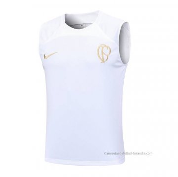 Camiseta de Entrenamiento Corinthians Sin Mangas 2023-2024 Blanco Camiseta de Entrenamiento Corinthians Sin Mangas 2023-2024 Blanco
