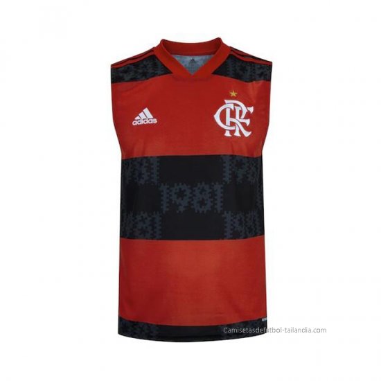 Camiseta de Entrenamiento Flamengo Sin Mangas 2021 Rojo - Haga un click en la imagen para cerrar
