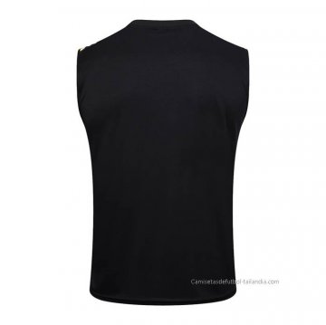 Camiseta de Entrenamiento Juventus Sin Mangas 2023-2024 Negro y Blanco