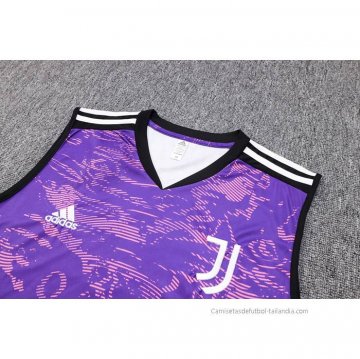 Camiseta de Entrenamiento Juventus Sin Mangas 2023-2024 Purpura