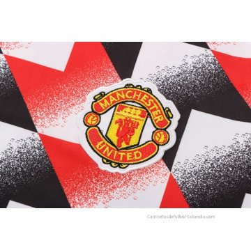 Camiseta de Entrenamiento Manchester United 2022-2023 Negro y Rojo