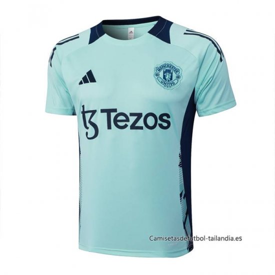 Camiseta de Entrenamiento Manchester United 2024-2025 Verde - Haga un click en la imagen para cerrar