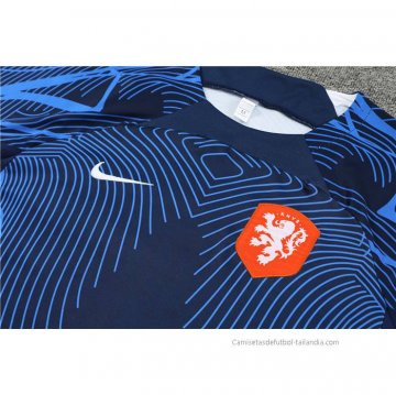 Camiseta de Entrenamiento Paises Bajos 2022-2023 Azul