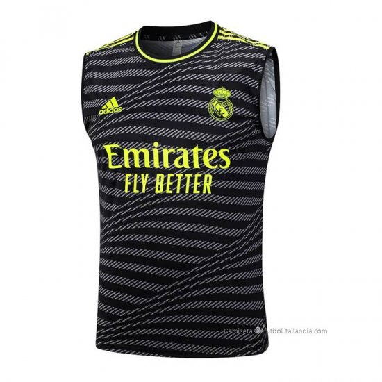 Camiseta de Entrenamiento Real Madrid Sin Mangas 2023-2024 Negro - Haga un click en la imagen para cerrar