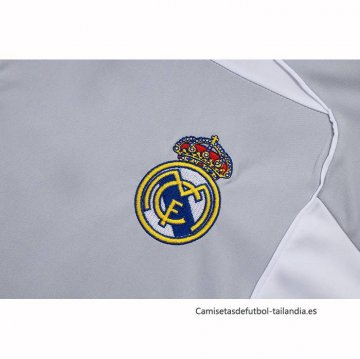 Camiseta de Entrenamiento Real Madrid Sin Mangas 2025-2026 Gris Blanco