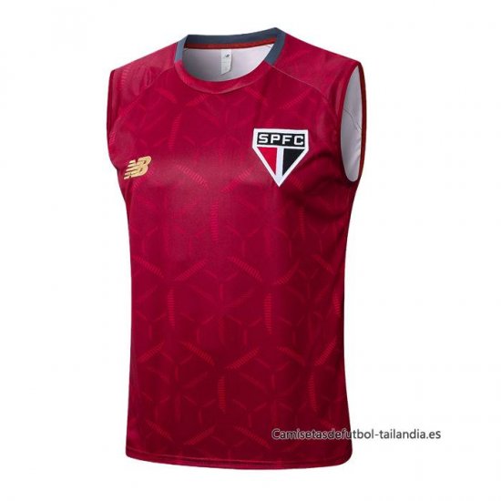 Camiseta de Entrenamiento Sao Paulo Sin Mangas 2025-2026 Rojo - Haga un click en la imagen para cerrar