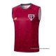 Camiseta de Entrenamiento Sao Paulo Sin Mangas 2025-2026 Rojo