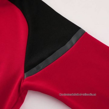 Chandal con Capucha del AC Milan 2024-2025 Rojo