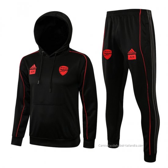 Chandal con Capucha del Arsenal 2021-2022 Negro - Haga un click en la imagen para cerrar
