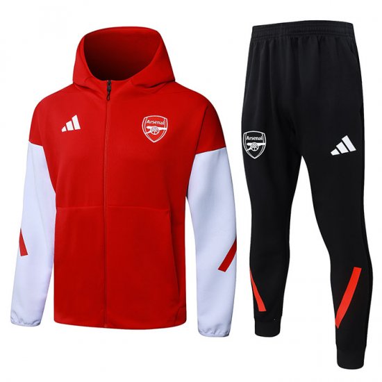 Chandal con Capucha del Arsenal 2025-2026 Rojo - Haga un click en la imagen para cerrar