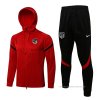 Chandal con Capucha del Atletico Madrid 2021-2022 Rojo Chandal con Capucha del Atletico Madrid 2021-2022 Rojo