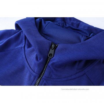 Chandal con Capucha del Barcelona 2021-2022 Azul