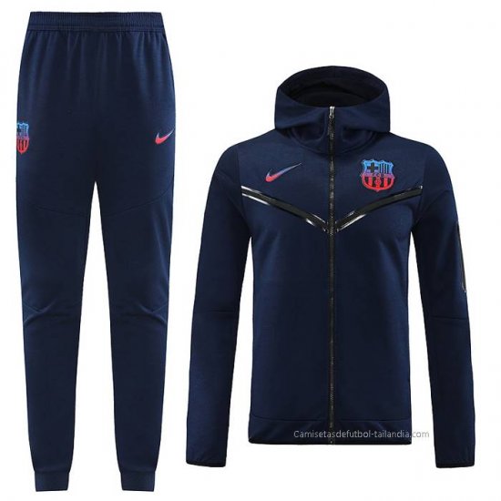 Chandal con Capucha del Barcelona 2022-2023 Azul - Haga un click en la imagen para cerrar