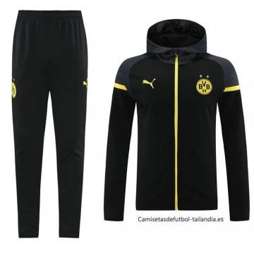 Chandal con Capucha del Borussia Dortmund 2024-2025 Negro Chandal con Capucha del Borussia Dortmund 2024-2025 Negro