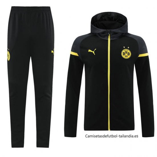 Chandal con Capucha del Borussia Dortmund 2024-2025 Negro - Haga un click en la imagen para cerrar