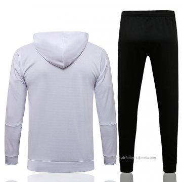 Chandal con Capucha del Manchester United 2021-2022 Blanco