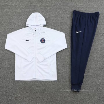 Chandal con Capucha del Paris Saint-Germain 2022-2023 Blanco