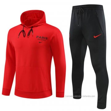 Chandal con Capucha del Paris Saint-Germain 2023 Rojo Chandal con Capucha del Paris Saint-Germain 2023 Rojo