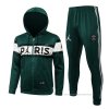 Chandal con Capucha del Paris Saint-Germain 2021-2022 Verde Chandal con Capucha del Paris Saint-Germain 2021-2022 Verde