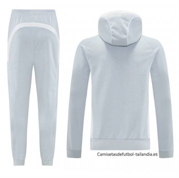 Chandal con Capucha del Real Madrid 2025 Gris