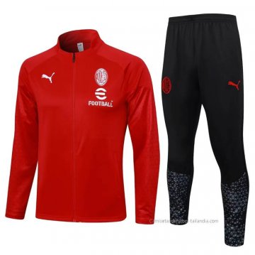Chandal de Chaqueta del AC Milan 2023-2024 Rojo Chandal de Chaqueta del AC Milan 2023-2024 Rojo