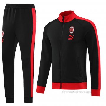 Chandal de Chaqueta del AC Milan 2023-2024 Negro