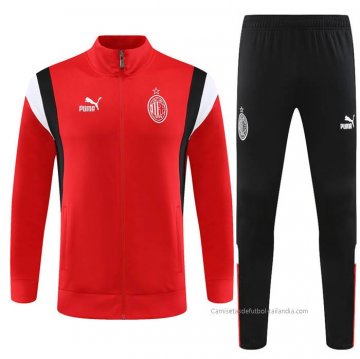 Chandal de Chaqueta del AC Milan 2023-2024 Rojo Chandal de Chaqueta del AC Milan 2023-2024 Rojo