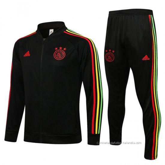 Chandal de Chaqueta del Ajax Nino 2021-2022 Negro - Haga un click en la imagen para cerrar