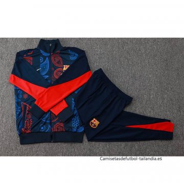 Chandal de Chaqueta del Barcelona 2024-2025 Rojo y Azul