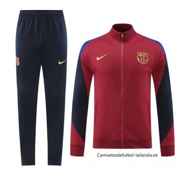 Chandal de Chaqueta del Barcelona 2024-2025 Rojo Chandal de Chaqueta del Barcelona 2024-2025 Rojo