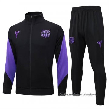 Chandal de Chaqueta del Barcelona 2025-2026 Negro Purpura Chandal de Chaqueta del Barcelona 2025-2026 Negro Purpura