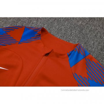 Chandal de Chaqueta del Barcelona Nino 2023-2024 Rojo