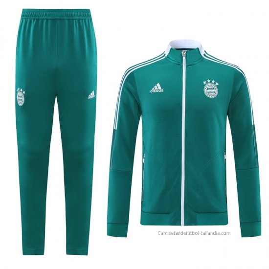Chandal de Chaqueta del Bayern Munich 2021-2022 Verde - Haga un click en la imagen para cerrar