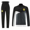Chandal de Chaqueta del Borussia Dortmund 2024-2025 Gris Chandal de Chaqueta del Borussia Dortmund 2024-2025 Gris
