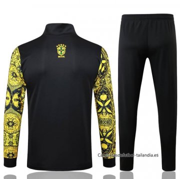 Chandal de Chaqueta del Brasil Jesus Nino 2024-2025 Amarillo