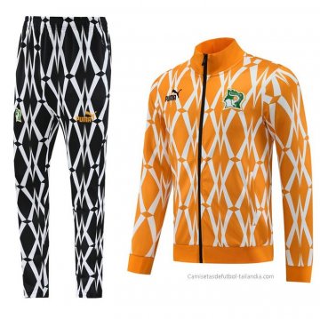 Chandal de Chaqueta del Costa de Marfil 2023-2024 Naranja