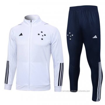 Chandal de Chaqueta del Cruzeiro 2023-2024 Blanco Chandal de Chaqueta del Cruzeiro 2023-2024 Blanco