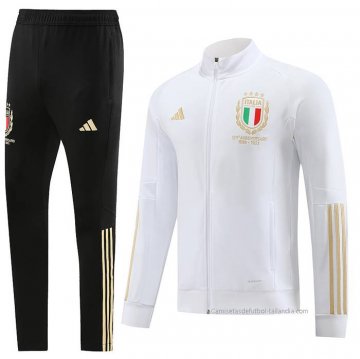 Chandal de Chaqueta del Italia 2023-2024 Blanco