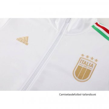 Chandal de Chaqueta del Italia 2024-2025 Blanco